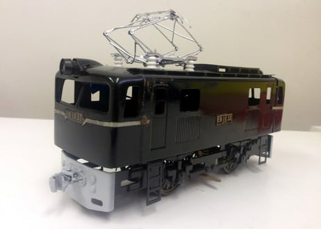Katsumi EB10 electric locomotive (BK) - Tin rare model made in Japan