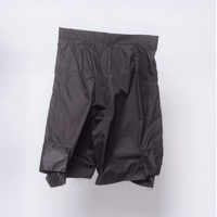 respect JINRUI nylon cargo pants(half) BLACK