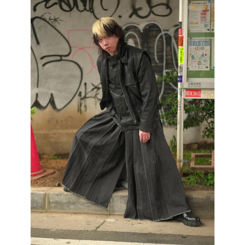 【ヨーヨー付き】KANAMEスケバン DENIM Black Sサイズ DAN ヨーヨー付き】KANAMEスケバン DENIM Black Sサイズ DAN パンツ