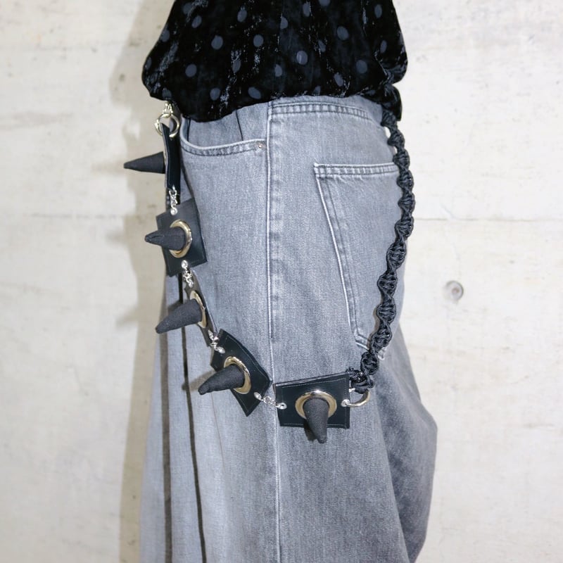 Twist Spike Wallet Chain -Black | Kyoso Select