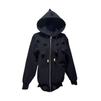 dinosaur spines Doubie Zip-Up Hoodie
