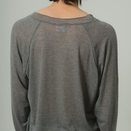 CHASHMERE SILK RAGLAN T-SHIRTS (ボーダー)
