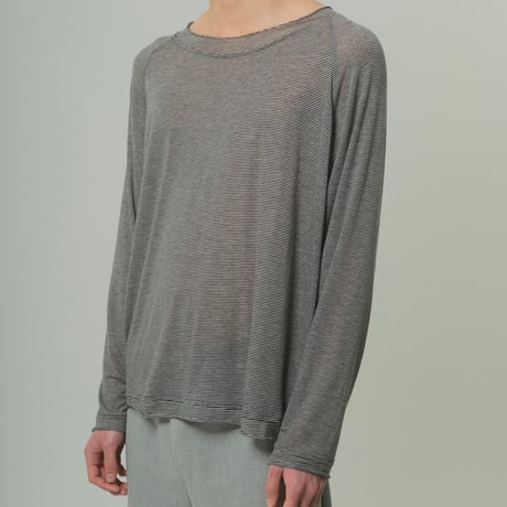 CHASHMERE SILK RAGLAN T-SHIRTS (ボーダー)