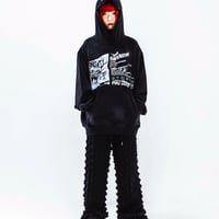 BLACK SPIKY PANTS