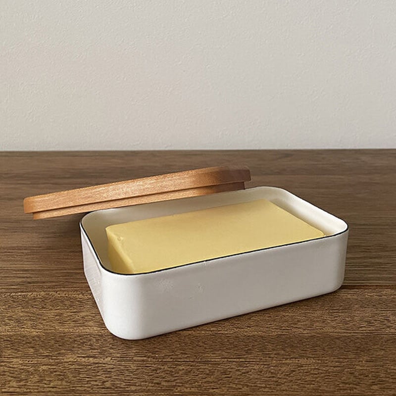 野田琺瑯 バターケース 200g用 | YAOCA（やおか）日日の道具