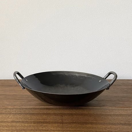 山田工業所 打出し中華鍋 両手 27cm（1.2mm）