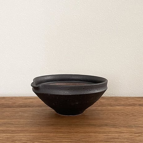 JUJU mortier すり鉢 8寸 鉄黒