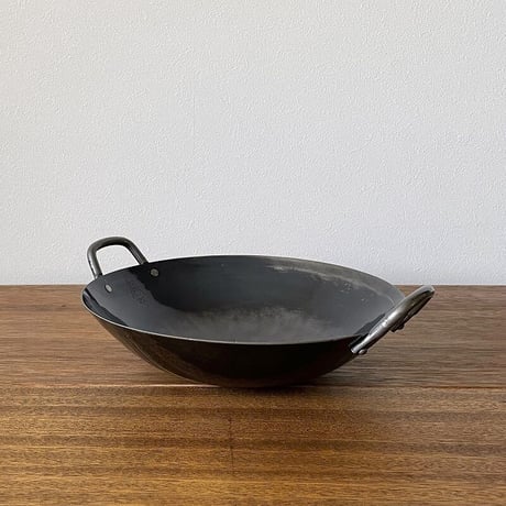 山田工業所 打出し中華鍋 両手 27cm（1.2mm）