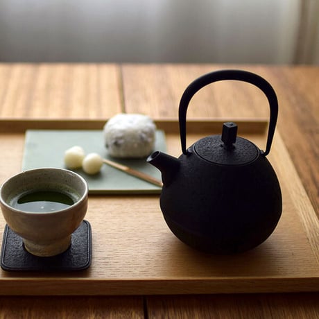 空間鋳造 鉄急須 Egg 中 PureBlack