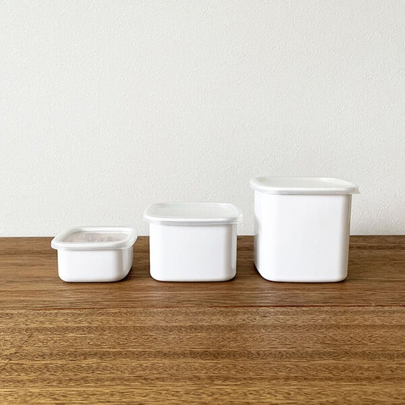 野田琺瑯11個セット 野田琺瑯 レクタングル深型S シール蓋付(S): 台所の道具