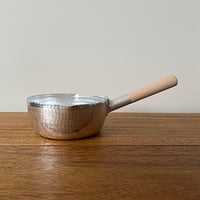 姫野作. 本手打 行平鍋7寸/21cm 両口　ストレート取手