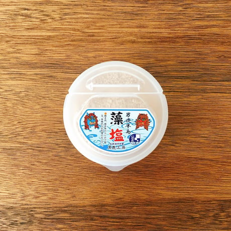 男鹿半島の藻塩 タッパー丸型 80g
