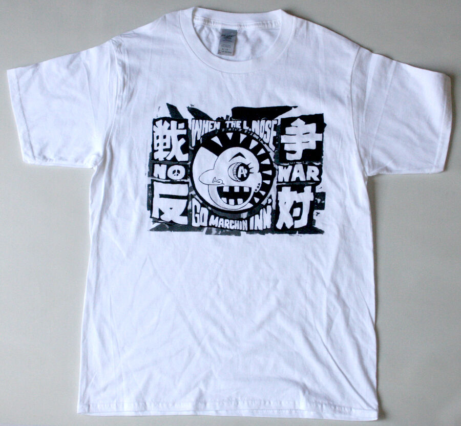 ラフィンノーズ 戦争反対 TEE XL 戦争反対_白 | LNOnline