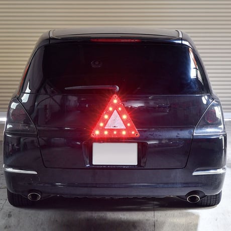 AB3636　LEDトライアングルバナー　小　三角バナー　LEDライト　強力マグネット　高視認性　ミニ