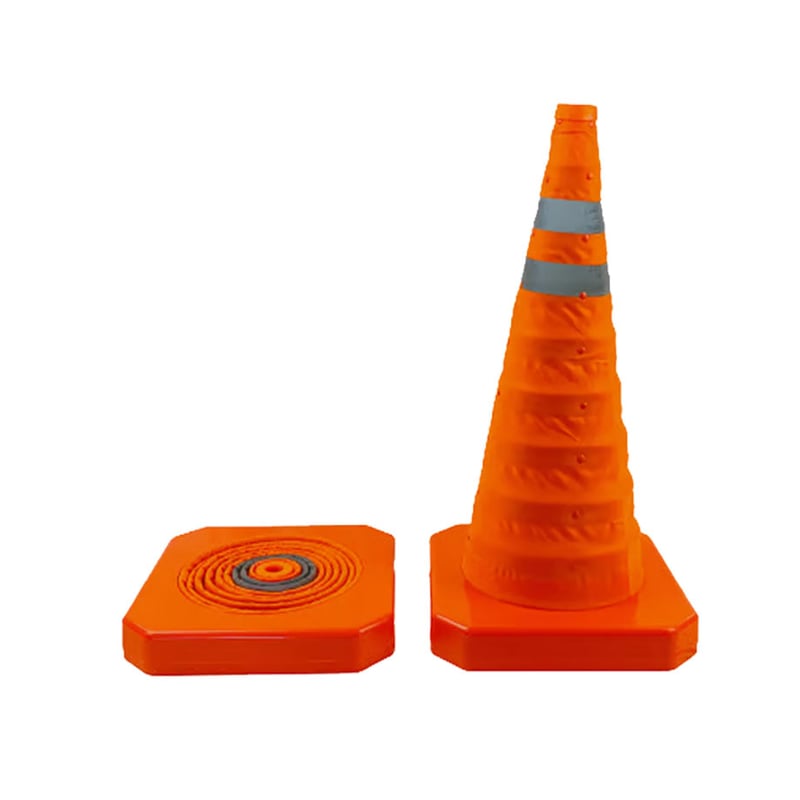伸縮式セーフティーコーン カラーコーン 折りたたみ セーフティコーン