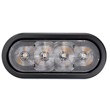 GTO6　LEDオーバルライト　グロメット付属　赤/黄/白　ランプ　LEDライト オーバルライト　テールランプ　ターンライト　バックランプ