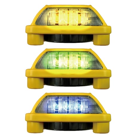 予約商品　VK16-004H3　ニコハザード　三面発光　電子発炎筒　電池式　赤・黄・緑　ワーニングライト　警告灯　警光灯　フラッシャー　安全ライト