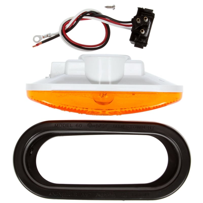 【美品】  ホワイトエレメンツ　オーバル　2P 白熱球オーバルライト 専用グロメット付き | レッカー用品