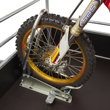 1027　ボルトオン式 ステディスタンド・クロス フロントタイヤ固定 補助スタンド オフロード用