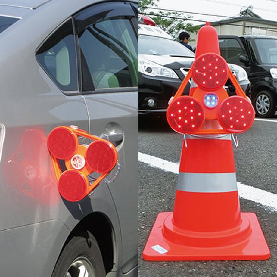 朱蒙 例のランプ② 受注生産品】 エアロフラッシュⅡ 安全ライト 警光灯 警告灯 夜間作業