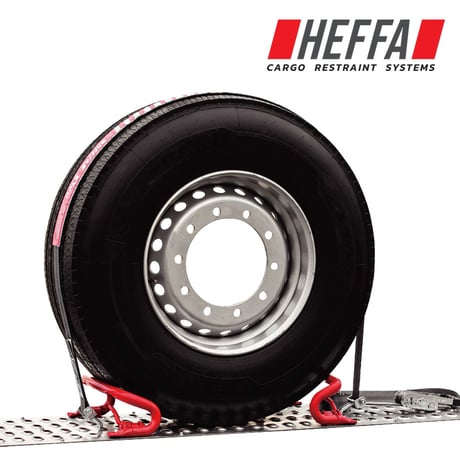 ホイールタイダウン1輪分　HEF3TA-506　耐荷重3t　カバー付き　トレッド面 固縛用品　タイヤ ラッシングベルト