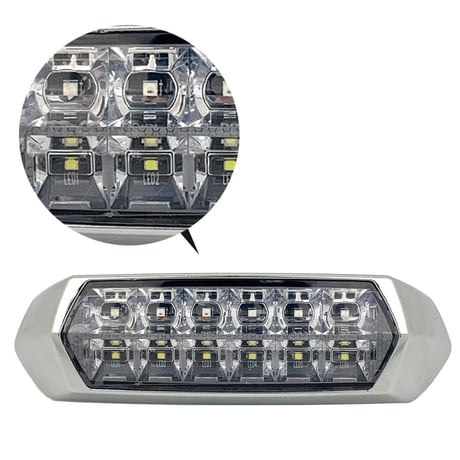 SCENEMAX 6+6 LED コンボライト　赤/白　フラッシャー　フラッシュライト　レッド　ホワイト　2in1ユニット　強力　広角