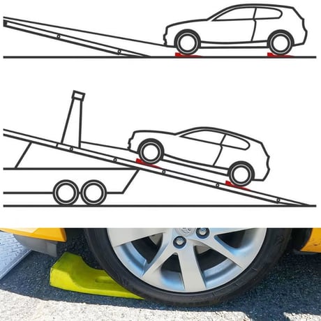 カラー タイヤスケーター　黒/赤/黄　３色の中からお選びください　タイヤスケート　故障車　引き出し　レッカー作業