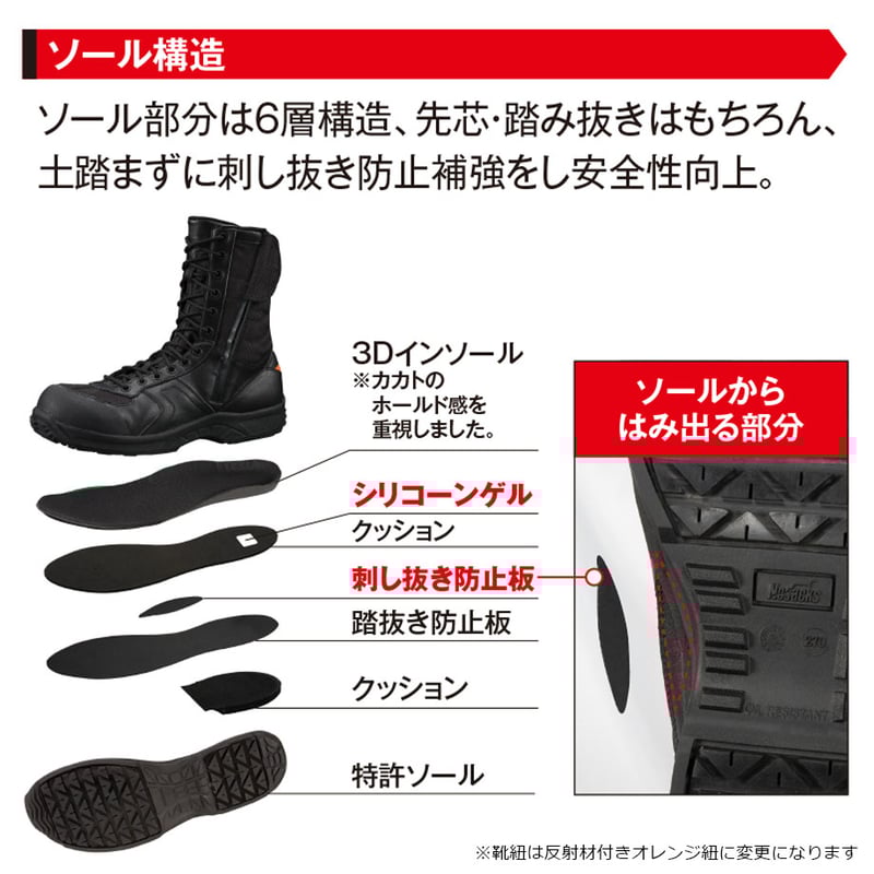 予約商品】 MOZE RJ-1 JSAA規格A種認定品 セーフティワークシューズ