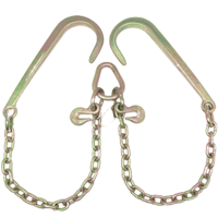 N711-3213 スリングフックチェーン＆グラブフック8mm 3.6M | レッカー