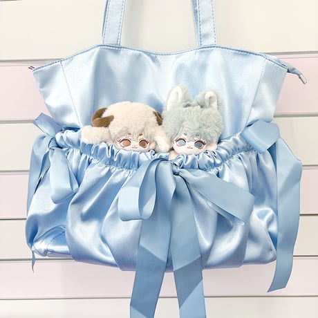 【忧郁心商店】ぬいぐるみポケット付きサテン痛バック