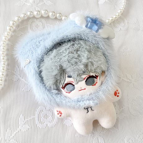 【ぬい服】ぬいぐるみ用猫耳着ぐるみキャップ【10cm用】 【推し活グッズ】