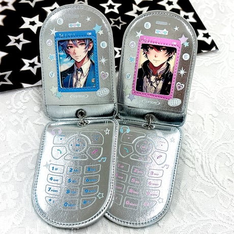 【OOPSDAY 推し活グッズ】携帯電話型メタリック トレカケース【推し活グッズ】