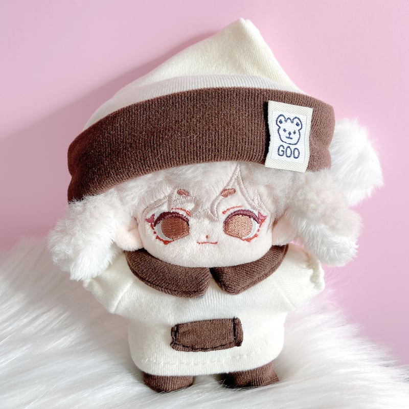 ぬい服】パジャマセット(帽子&ワンピース&靴) 10cmぬいぐるみ用 | G.triGer