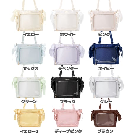 【FUYUUNEKO】サイドリボン付きサテン痛バッグ【推し活グッズ】