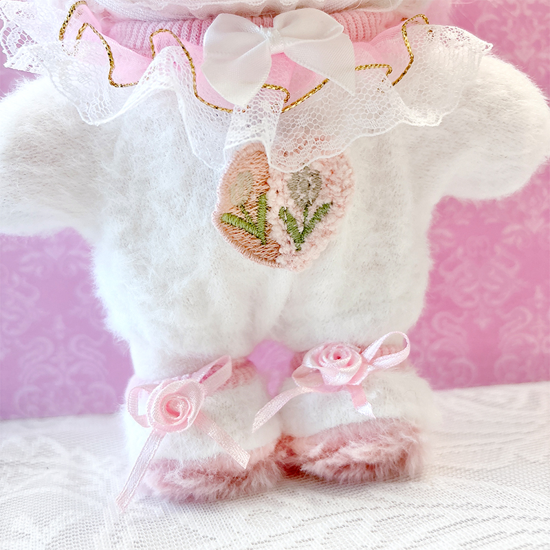 ぬい服】ぬいぐるみ用ふわふわ猫着ぐるみ 【ヘッドバンド・服 ぬい服】ぬいぐるみ用ふわふわ猫着ぐるみ 【ヘッドバンド・服