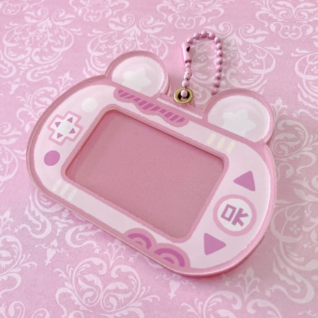 推し活グッズ ゲーム機型アクリルフレームキーホルダー