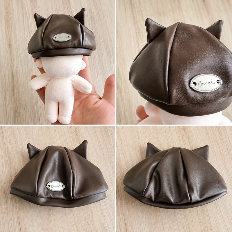 10cmぬいぐるみ用 猫耳帽子 クラシックハット 着せ替え アクセサリー