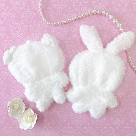【ぬい服】ぬいぐるみ用もこもこ着ぐるみ/うさぎ・くま 10cm 用【推し活グッズ】
