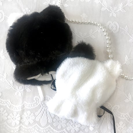 【ぬい服】ふわふわ猫ポンチョ【10~15cm用】【推し活グッズ】