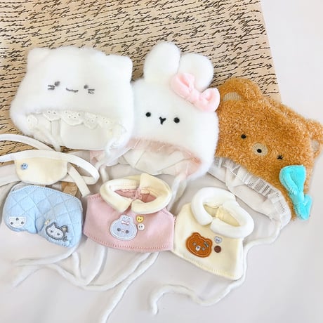 【ぬい服】アニマル帽子&ぬい服セット【10cm用】【推し活グッズ】