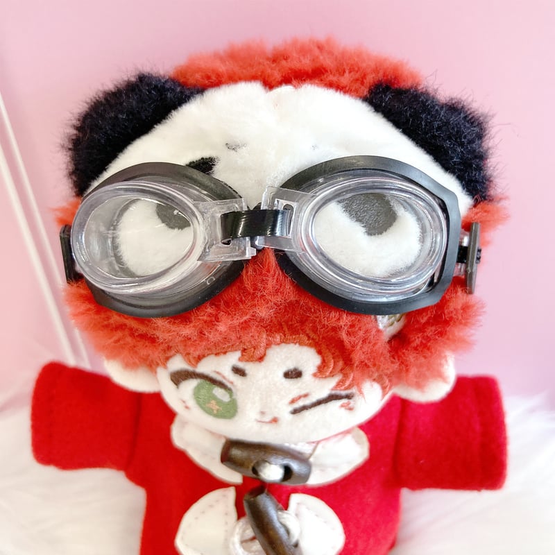 ぬい服】ダッフルコート&ボーダーシャツ&パンツ&ヘッドホンセット 10cm