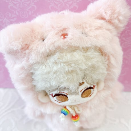 【ぬい服】ぬいぐるみ用着ぐるみ(ペンギン・うさぎ・ブタ)/10cm用 もこもこ