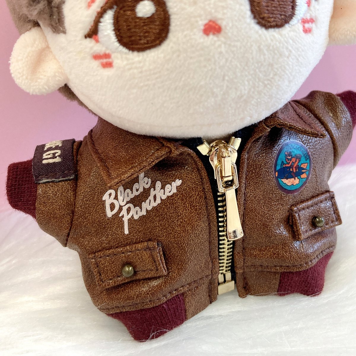 ぬい服】ぬいぐるみ用ヴィンテージ風革ジャン（10〜15cm用） | G.triGer