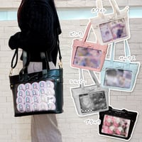 【Seraphim】リボン付きフェイクレザー痛バッグ【推し活グッズ】