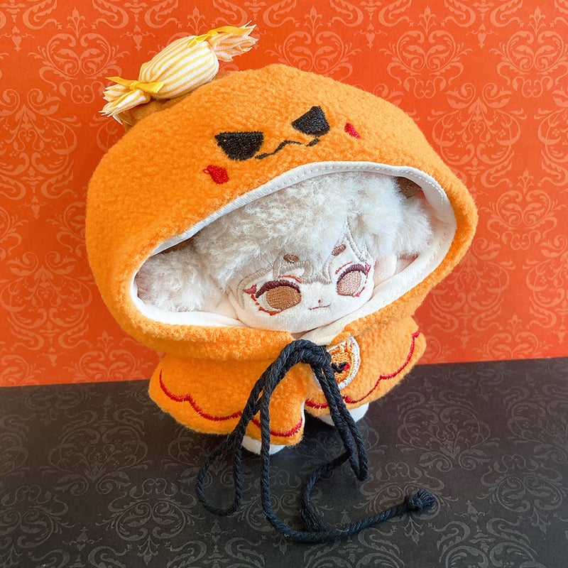 ぬい服】ハロウィンポンチョ/カボチャ 10cm用 | G.triGer