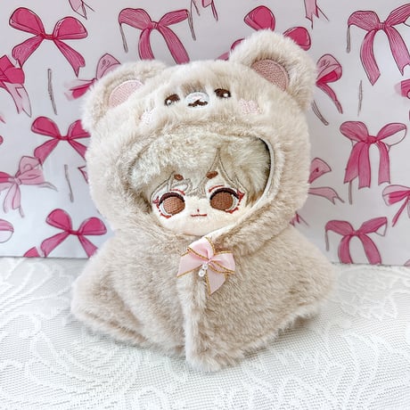 【ぬい服】ぬいぐるみ用アニマルポンチョ【10~15cm用】