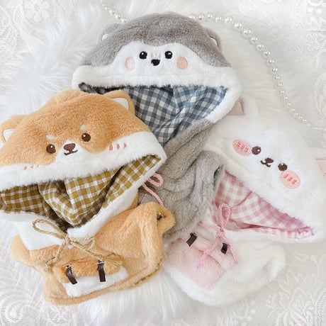 【ぬい服】ぬいぐみ用ポンチョ(20cm用)【推し活グッズ】