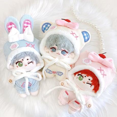 【ぬい服】着ぐるみキャップ&服セット【10cm用】【推し活グッズ】