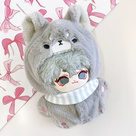 【ぬい服】ぬいぐるみ用スタイ付きアニマル着ぐるみ 10cm用【推し活グッズ】