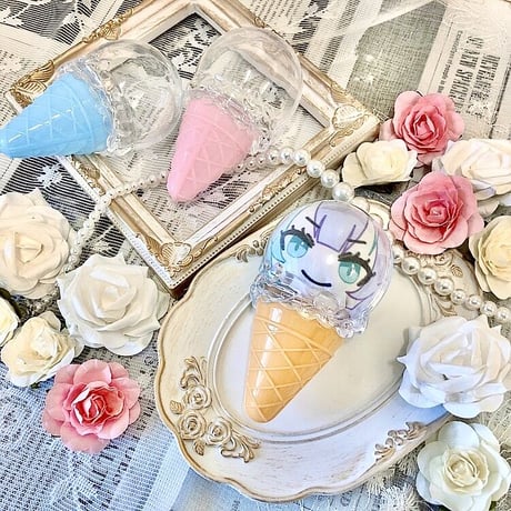 アイスクリーム型マスコットケース